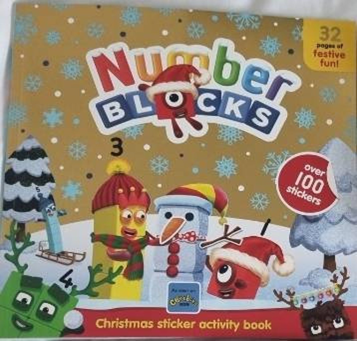 Numberblocks Activity Christmas Sticker Book Birthday Cbeebies Etsy UK