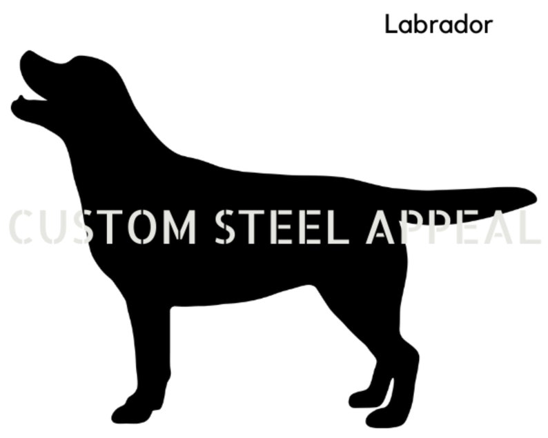 Labrador Golden Flat Coat Retriever Dog Silhouette, Shut the Gate Sign, Outdoor Rustic Metal, Laser Cut, Custom Made in Australia image 7