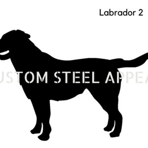 Labrador Golden Flat Coat Retriever Dog Silhouette, Shut the Gate Sign, Outdoor Rustic Metal, Laser Cut, Custom Made in Australia image 8