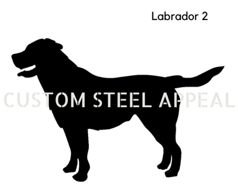 Labrador Golden Flat Coat Retriever Dog Silhouette, Shut the Gate Sign, Outdoor Rustic Metal, Laser Cut, Custom Made in Australia image 8