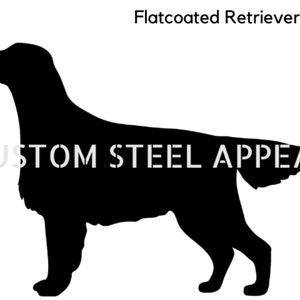 Labrador Golden Flat Coat Retriever Dog Silhouette, Shut the Gate Sign, Outdoor Rustic Metal, Laser Cut, Custom Made in Australia image 9