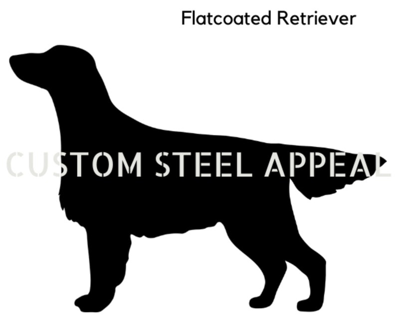 Labrador Golden Flat Coat Retriever Dog Silhouette, Shut the Gate Sign, Outdoor Rustic Metal, Laser Cut, Custom Made in Australia image 9