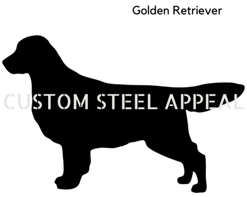 Labrador Golden Flat Coat Retriever Dog Silhouette, Shut the Gate Sign, Outdoor Rustic Metal, Laser Cut, Custom Made in Australia image 6