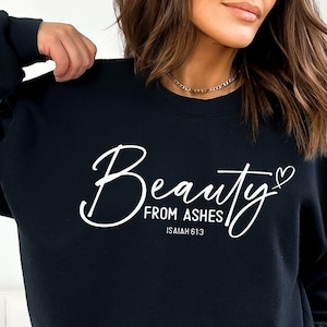 Beauty from Ashes svg, Jesaja 36: 1 religiöses svg, inspirierendes christliches svg, Gebet, Handbrief, png, eps, dxf, svg schnitt Datei für Cricut