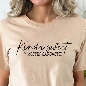 Ein bisschen süß meistens sarkastisch svg, lustiges und freches Design für sie, motivierend Zitat, Handlettering, png, eps, dxf, svg geschnitten Datei für Cricut