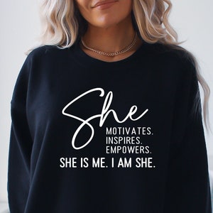 Sie motiviert, inspiriert, stärkt. Sie ist ich. I am she svg for shirt, Motivation svg, hand letter, png, eps, dxf, svg cut file for Cricut