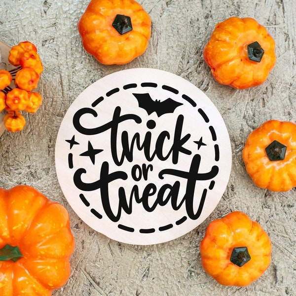 Trick or Treat SVG, Trick or treat bag svg, Happy Halloween svg, Halloween png, eps, dxf, svg cut file for Cricut