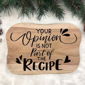 Su opinión no es parte de la receta svg para Cocina, cafetería, diseño de letras a mano, png, eps, dxf, svg archivo de corte para Cricut