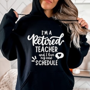 I&#39;m a retired teacher and I love my new schedule svg, Retired Teacher, class of 2022, png, eps, dxf, svg cut file for Cricut