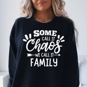 Alguns chamam isso de caos, nós chamamos de família svg, caos família engraçada, decoração de casa, design de letras manuais, png, eps, dxf, arquivo de corte svg para Cricut