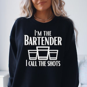 I&#39;m the Bartender, I Call The Shots Svg for Bartender, hand letter design, png, eps, dxf, svg cut file for Cricut, Bartender Saying