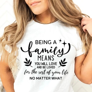 Ser una familia significa svg, caos familia divertida, decoración del hogar, diseño de letras a mano, png, eps, dxf, svg archivo de corte para Cricut