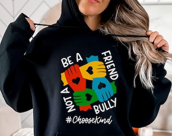Be a friend not a bully, orange kids month, anti bullying kid svg for shirt, hand letter design, png, eps, dxf, svg cut file for Cricut