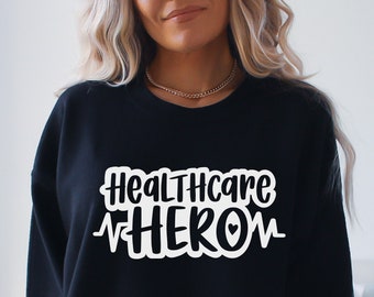 Healthcare Hero svg, doctor and nurse svg, nursing svg for shirt, gift for nurse, hand letter design, png, eps, dxf, svg cut file for Cricut