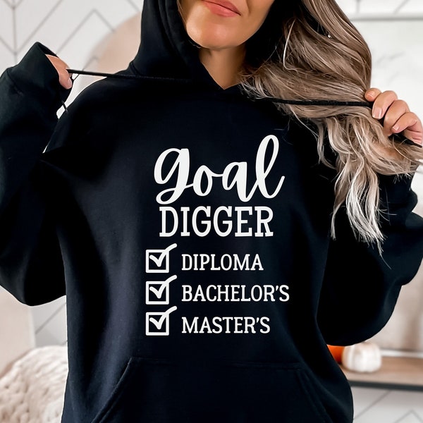 Goal Digger svg, hand letter, png, eps, dxf, svg cut file for Cricut, Degree Diploma Bachelors Masters, education, graduation, graduated svg