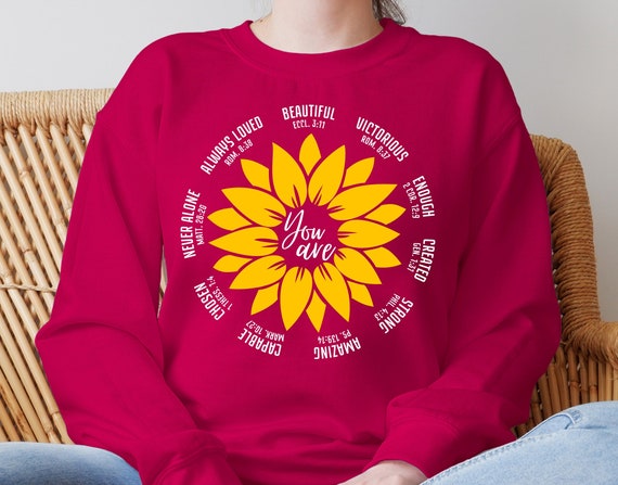 You are Beautiful Victorious Enough Bible Verse Sweatshirt You are Beautiful Victorious Enough Bible Verse Sweatshirt