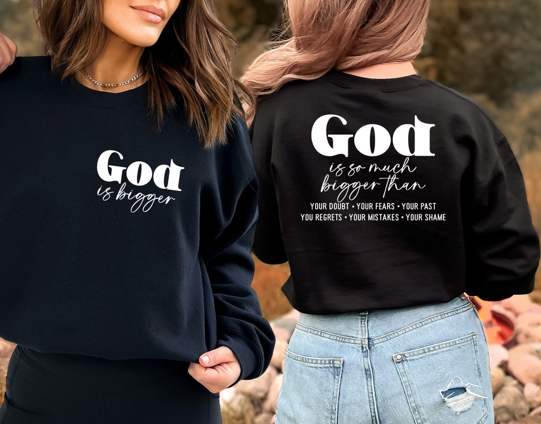 God is Bigger Svg, God is so Much Bigger Than Your Doubt, Religious ...