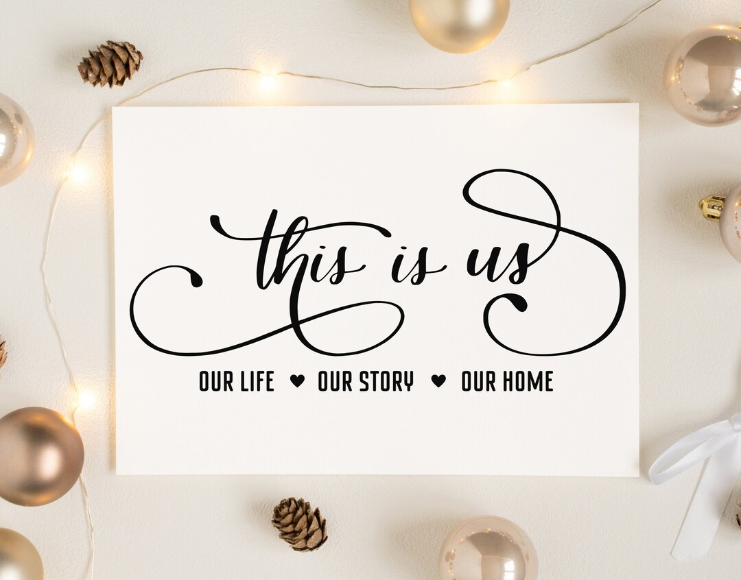 This is Us, Our Life Our Story Our Home Svg, Chaos Funny Family, Home ...