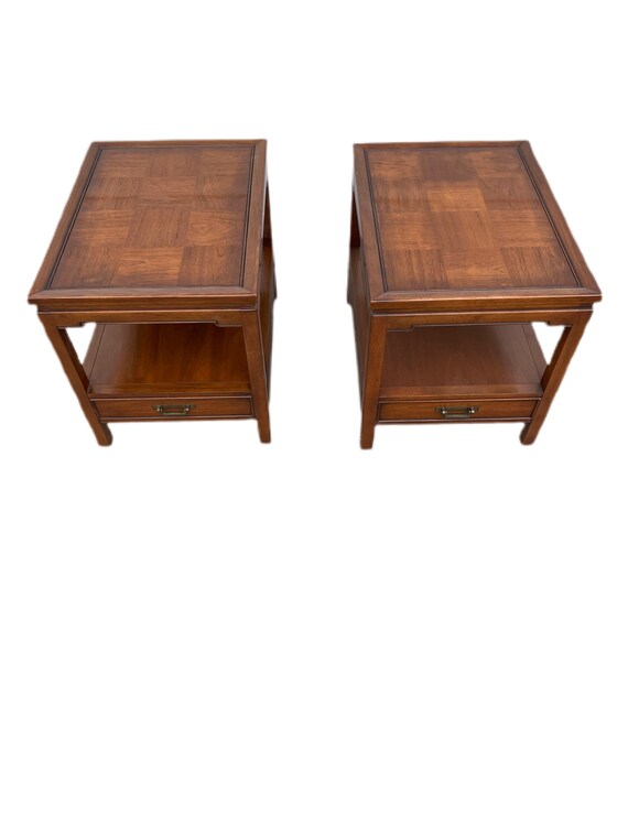 Pair Of Vintage Hekman Furniture End Side Accent Table Pair Of Vintage Hekman Furniture End, Hekman Furniture Coffee Table