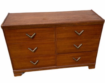 Harmony House Mid Century 6 Drawers Lowboy Dresser - Etsy