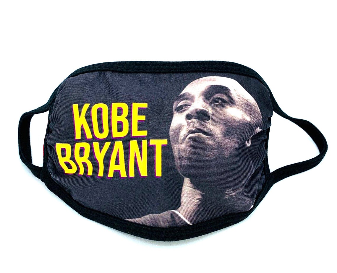 Kobe Bryant Tribute Basketball Legend Face Mask Reusable Etsy