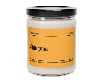 Chingona Candle | Latino Humor | Unique Gift | Funny Home Decor | Funny Gifts For Her | Funny Candle Label | Las Quemadas | 9oz