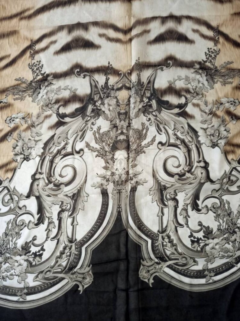 Authentic Roberto cavalli designer made in italy pure silk chiffon fabric cm 300x150