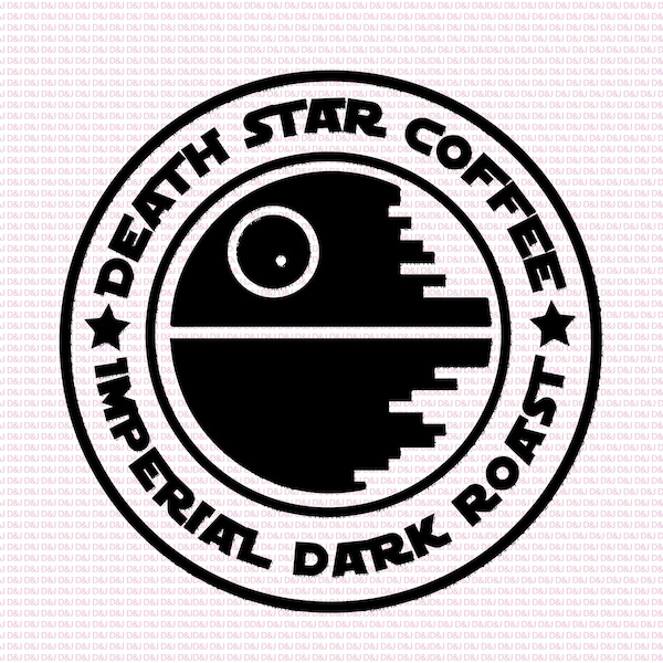 Death Star Kaffee Vinyl/Craft PNG EPS SVG Datei