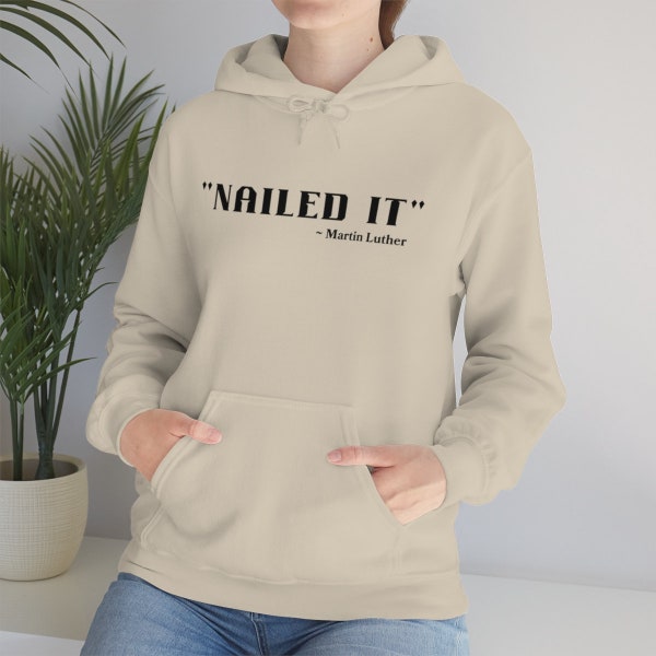 Funny Saying - Nailed It - Martin Luther - History - Vinyl Cutting Pattern - SVG - PNG - EPS
