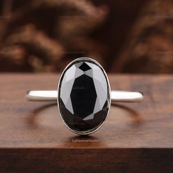 Black Engagement Ring Etsy