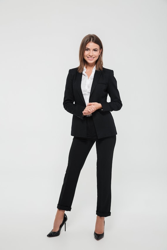 CUSTOM WOMEN SUIT, Black Suit Women,tailored Suit,personalized