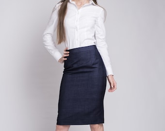 Buy CUSTOM SKIRT WOMEN, Knee Length Skirt, Multicolor Skirt