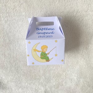 Boîte à dragées Petit prince personnalisée-anniversaire-baptême