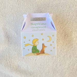 Boîte à dragées Petit prince personnalisée-anniversaire-baptême
