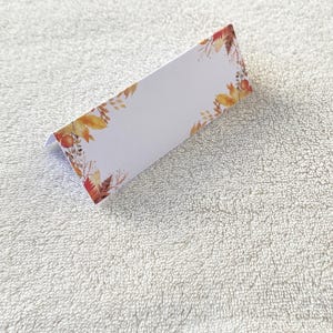 Lot 10 marque places automne décoration table baptême-anniversaire-communion