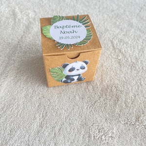 Boîte à dragées panda personnalisée