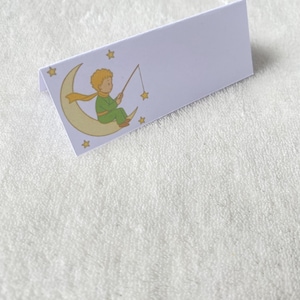10er-Set Tischschilder Der Kleine Prinz für die Tischdekoration Taufe-Geburtstag-Kommunion