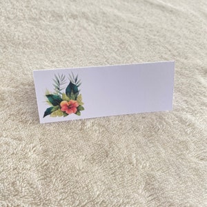 Lot 10 marque places tropical exotique