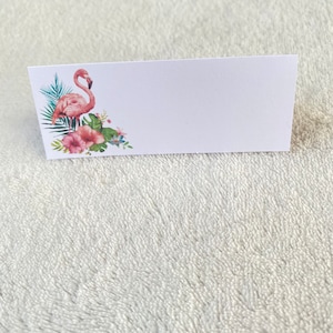 Set mit 10 Flamingo-Platzhaltern