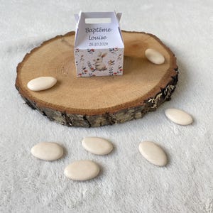 Boîte à dragées lapin personnalisée-anniversaire-baptême
