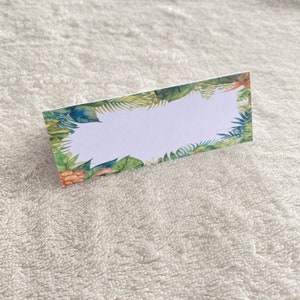 Lot 10 marque places tropical exotique