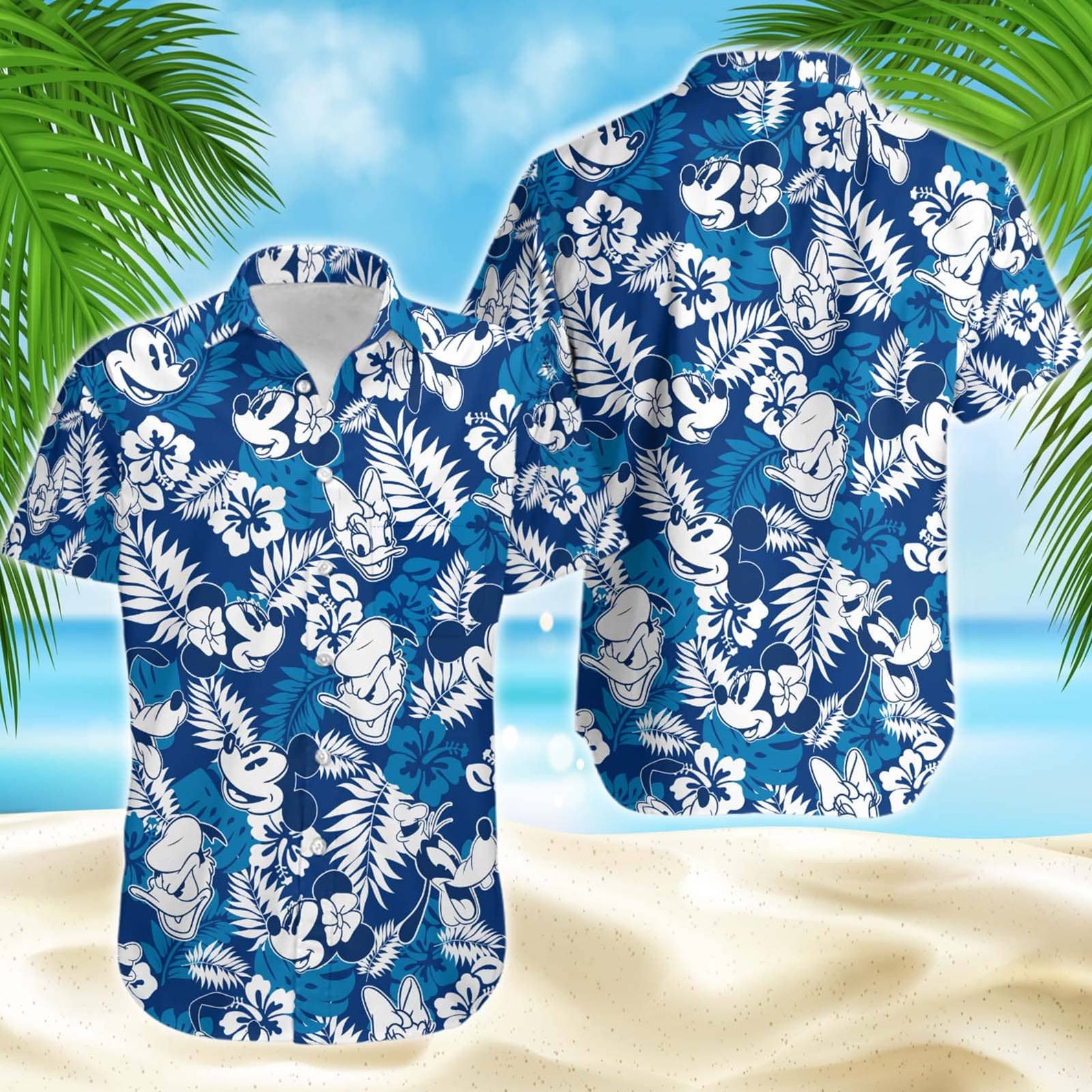 Mickey Donald Daisy Disney Hawaiian Shirt Couple Matching | Etsy