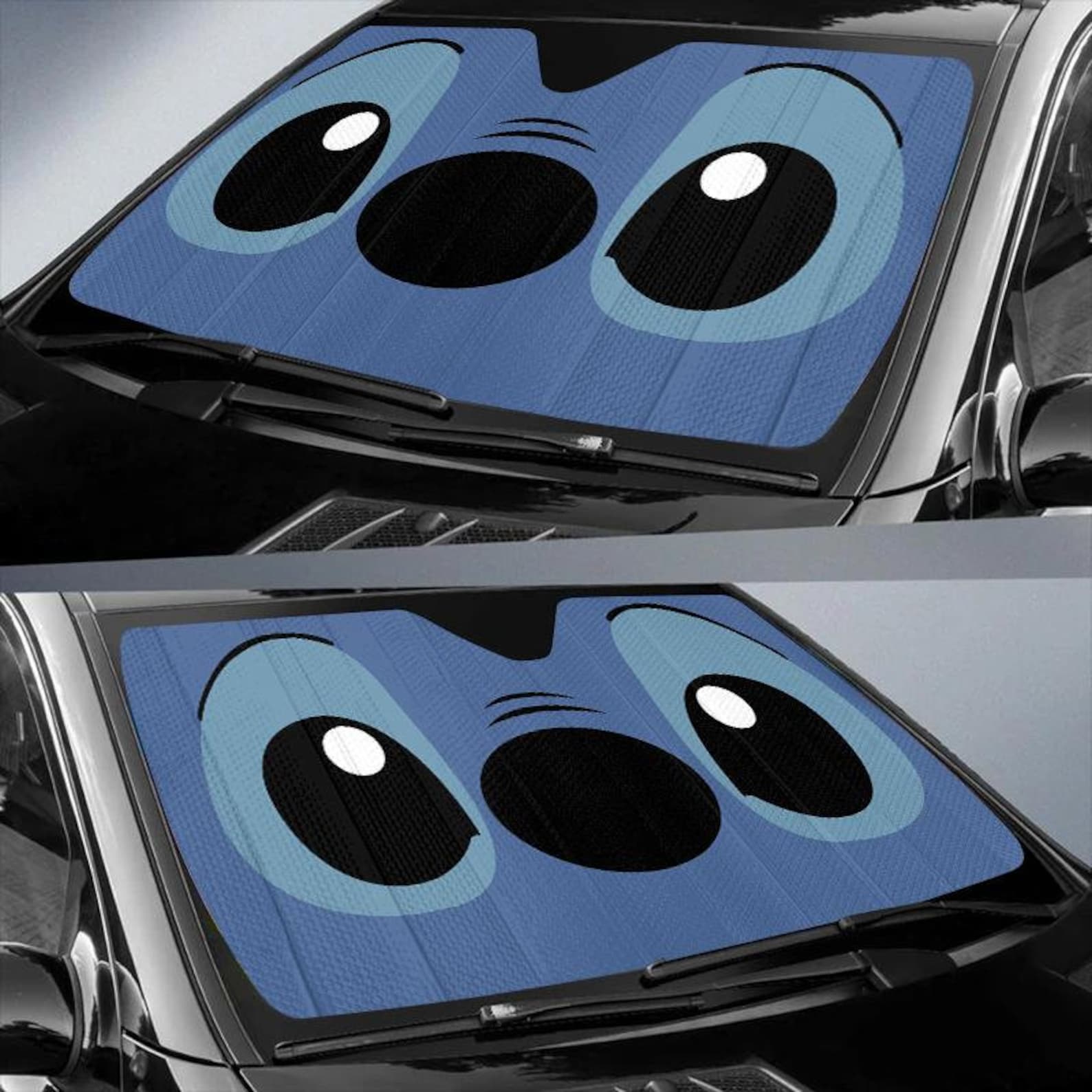 Disney Stitch Auto Sun Shade Disney Car Sun Shade Etsy