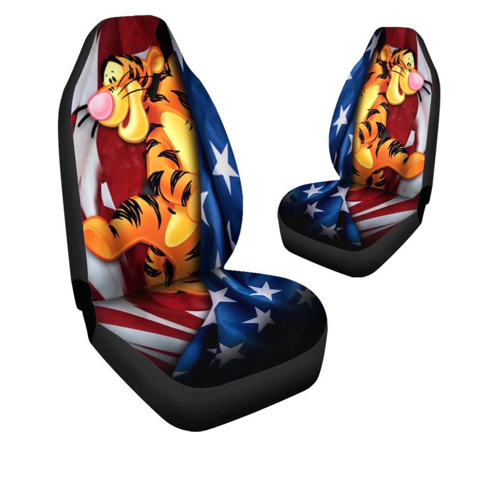 Disney Tigger Car Seat Covers Seat Covers Pair 2 Front Car