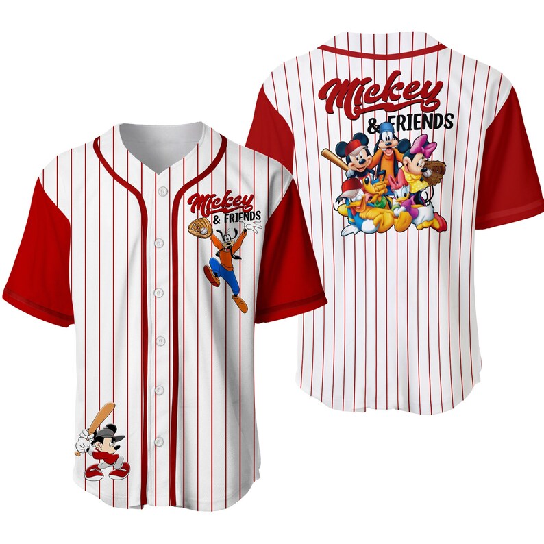 Mickey Minnie and Friends Disney Baseball Jersey Baseball Etsy