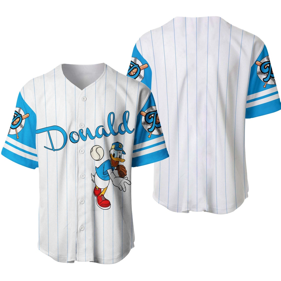 Donal Duck Disney Baseball Jersey Baseball Player Mickey and Etsy