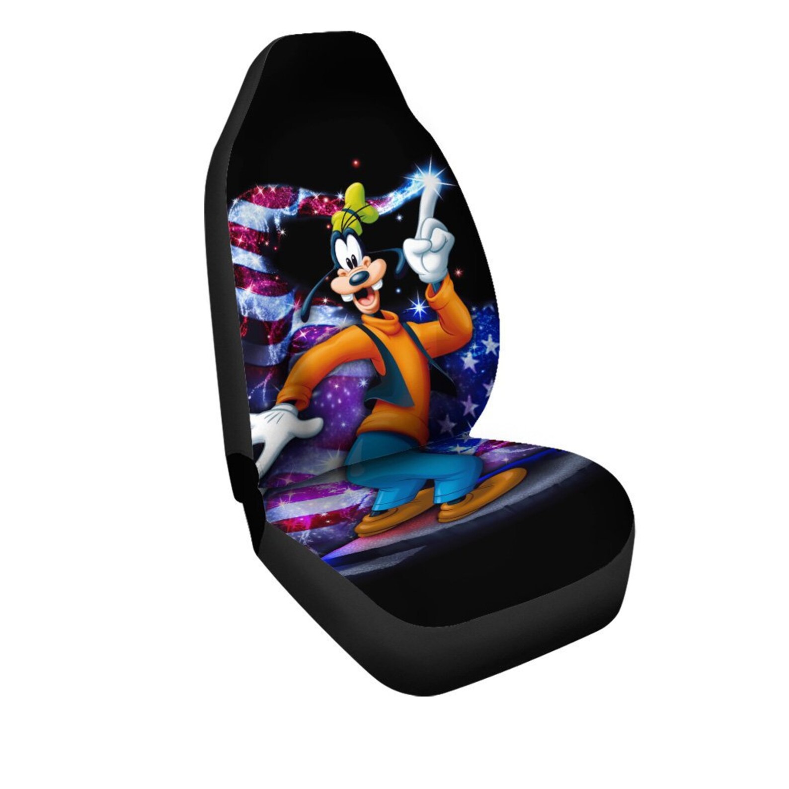 Disney Goofy Car Seat Covers Seat Covers Pair 2 Front Car Etsy