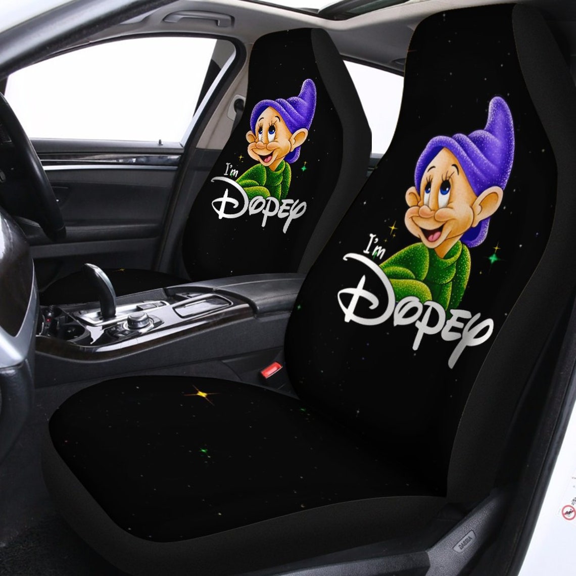 Disney Dopey Drawf Car Seat Covers Seat Covers Pair 2 Front Etsy