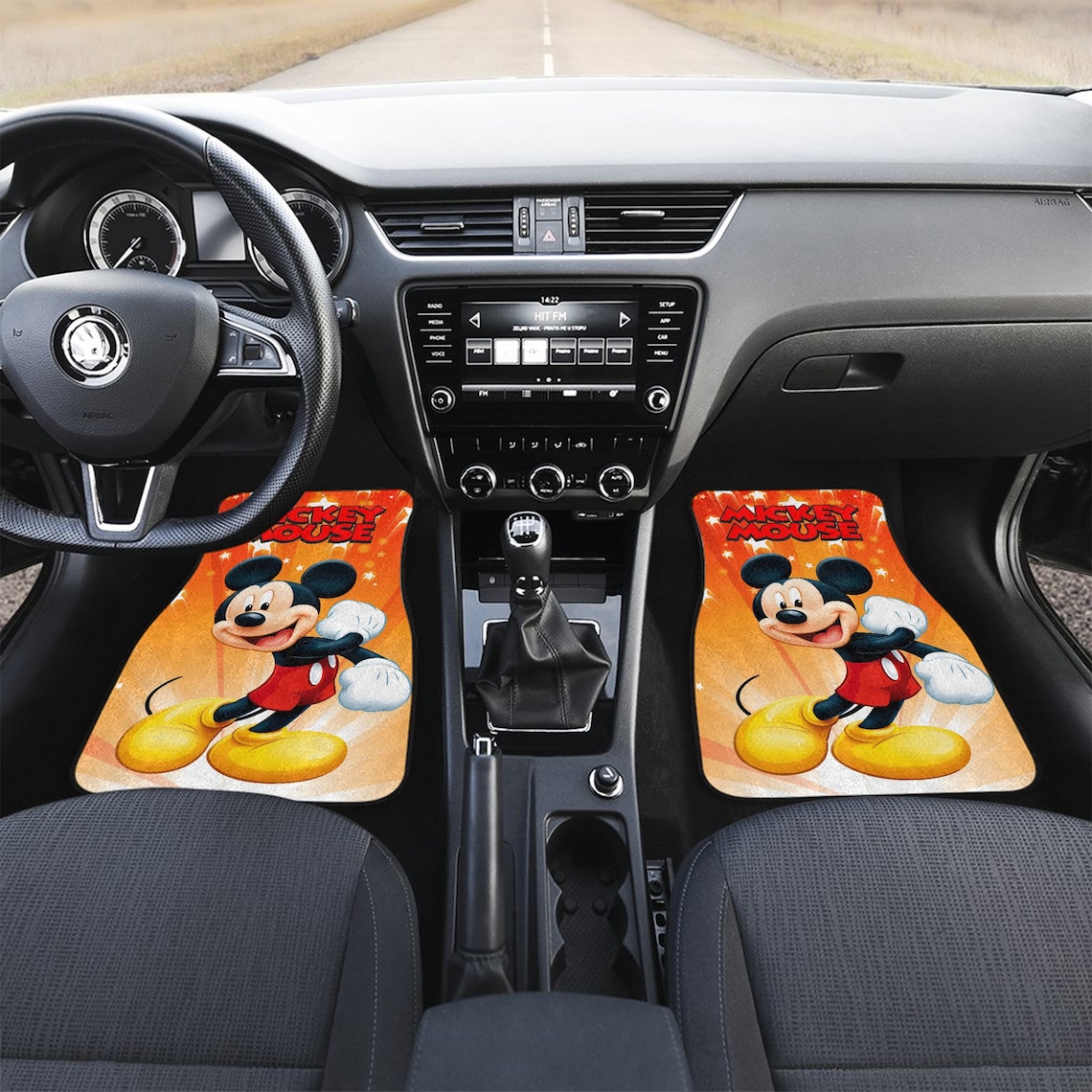 Disney Mickey Mouse 4pcs Car Floor Mats Front and Back Disney Etsy