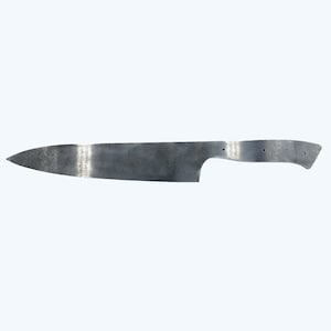 Kitchen Knife Blank 8 inch, Knife Making, 80crv2 Steel, AEB-L Stainless Steel, Waterjet Knives, Knife Blanks, Handmade Knife, Blade Making